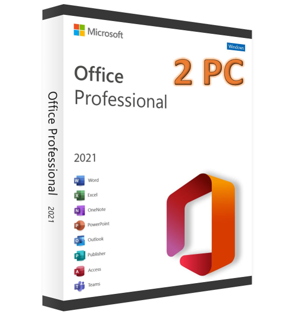 Office 2021 Professionnel Plus (Clé d'activation) 2 PC