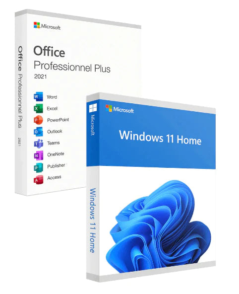 Pack Office 2021 Pro Plus & Windows 11 Famille