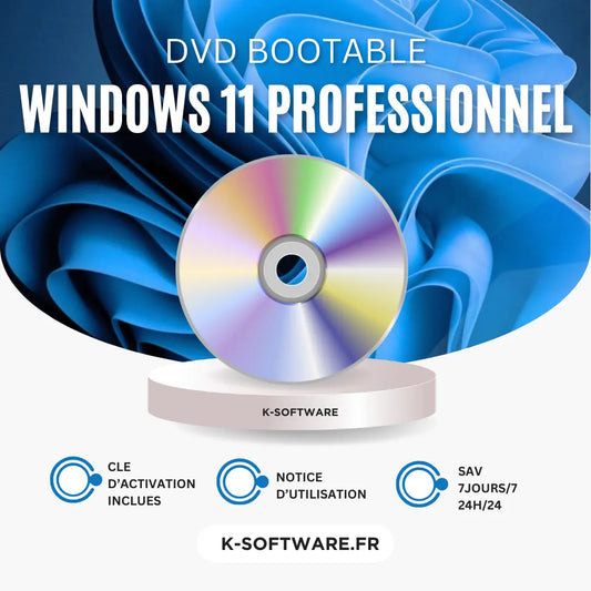 DVD Windows 11 Professionnel K Software Informatique