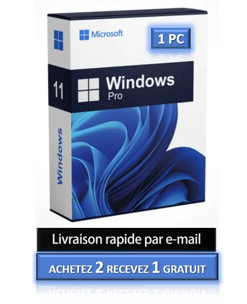 Microsoft Windows 11 Professionnel 1 PC (Clé d'activation) K-Software Informatique