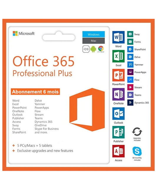 Microsoft Office 365 (PC, Mac, Android, iOS, Chromebook) - Valid for 6-12 months