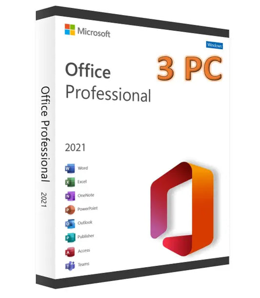 Office 2021 Professionnel Plus (Clé d'activation) 3 PC K-Software Informatique