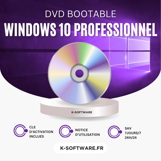 DVD Windows 10 Professionnel